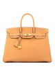 Pre-owned Hermes Pre-Owned HERMES Birkin 35 Togo Leather Gold Tone Hardware Satchel - 1