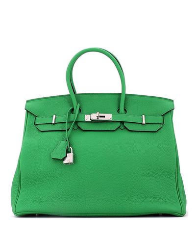 Pre-owned Hermes Pre-Owned HERMES Birkin 35 Togo Leather Satchel