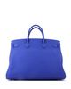 Pre-owned Hermes Pre-Owned HERMES Birkin 40 Handbag Blue Togo with Palladium Hardware - 3