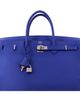Pre-owned Hermes Pre-Owned HERMES Birkin 40 Handbag Blue Togo with Palladium Hardware - 5