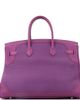 Pre-Owned Hermes Pre-Owned Hermes Birkin Ghillies Bag Purple Togo and Swift with Palladium Hardware 35 - 3