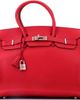 Pre-Owned Hermes Pre-Owned Hermes Birkin Handbag Red Vache Trekking with Palladium Hardware 35  - 1