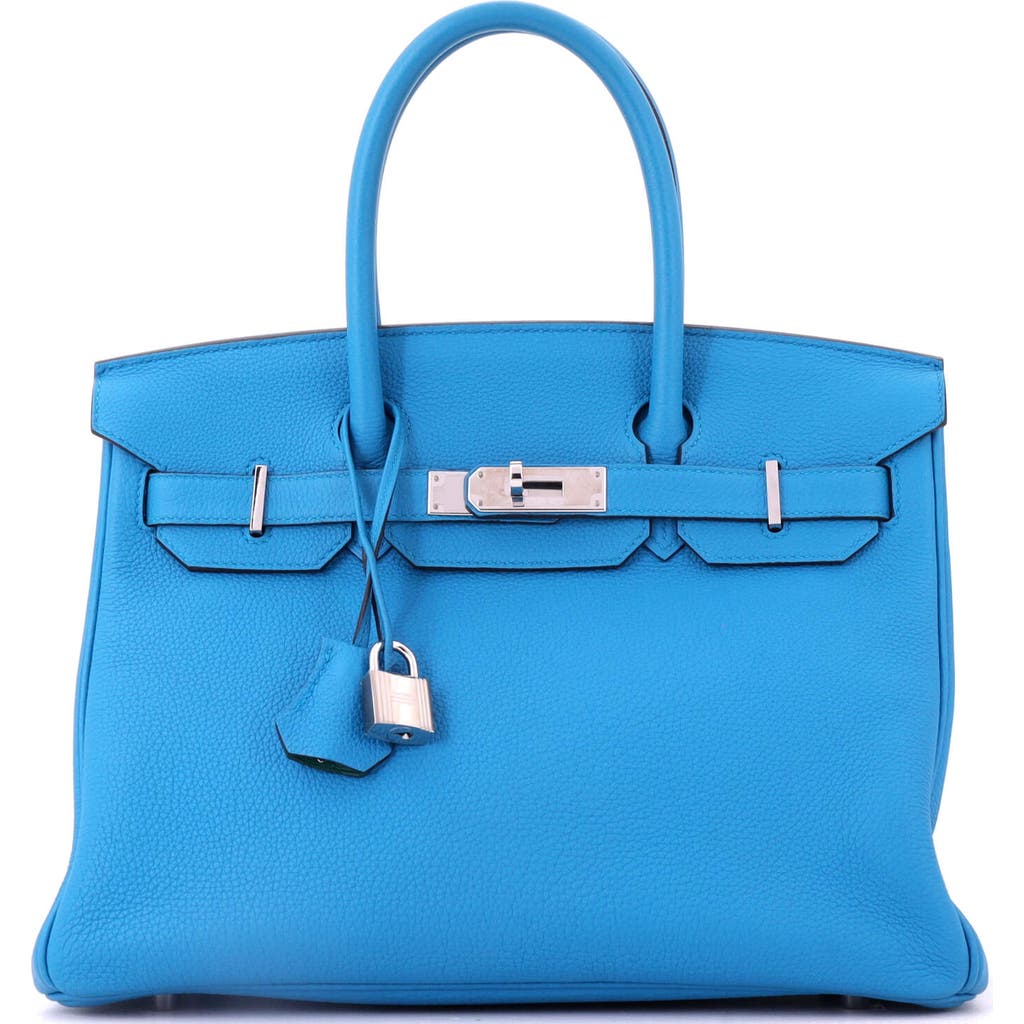 Pre-Owned Hermes Pre-Owned Hermes Birkin Handbag Verso Togo with Palladium Hardware 30