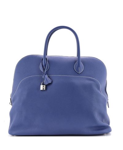 Pre-owned Hermes Pre-Owned HERMES Bolide Relax Evercolor Leather Tote