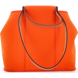 Pre-Owned Hermes Pre-Owned Hermes Cabag Handbag Toile and Leather 32