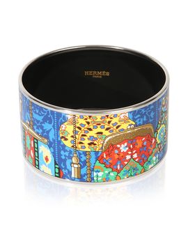 Pre-owned Hermes Pre-Owned HERMES Cachemire de Tamara Palladium Plated Bracelet