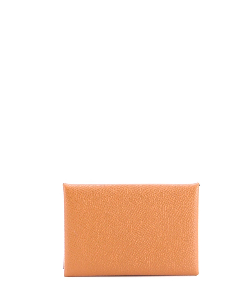 Pre-owned Hermes Pre-Owned HERMES Calvi Card Holder Epsom