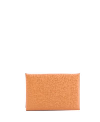 Pre-owned Hermes Pre-Owned HERMES Calvi Card Holder Epsom