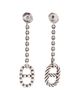 Pre-owned Hermes Pre-Owned HERMES Chaine d'Ancre Alea Ii Dangle Earrings Sterling Silver - 3