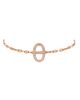 Pre-owned Hermes Pre-Owned HERMES Chaine d'Ancre Contour Bracelet 18K Rose Gold with Diamonds - 1