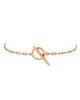 Pre-owned Hermes Pre-Owned HERMES Chaine d'Ancre Contour Bracelet 18K Rose Gold with Diamonds - 3
