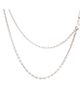 Pre-owned Hermes Pre-Owned HERMES Chaine d'Ancre Punk Long Double Necklace Sterling Silver, 30 - 1