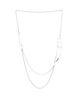 Pre-owned Hermes Pre-Owned HERMES Chaine d'Ancre Punk Long Double Necklace Sterling Silver, 30 - 2