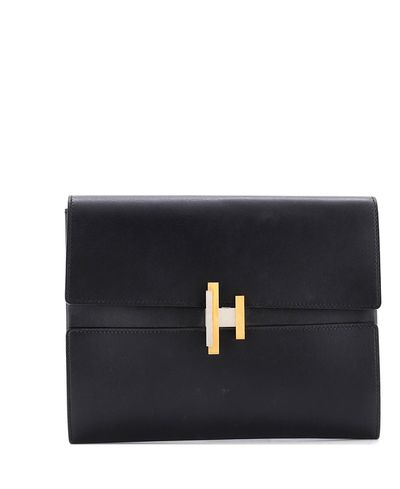 Pre-owned Hermes Pre-Owned HERMES Cinhetic Clutch Villandry Calfskin