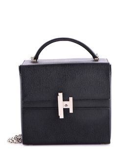 Pre-owned Hermes Pre-Owned HERMES Cinhetic Top Handle Bag Chevre Mysore