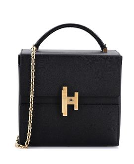 Pre-owned Hermes Pre-Owned HERMES Cinhetic Top Handle Bag Epsom