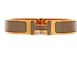 Pre-Owned Hermes Pre-Owned Hermes Clic Clac H Bracelet Glitter Enamel Narrow