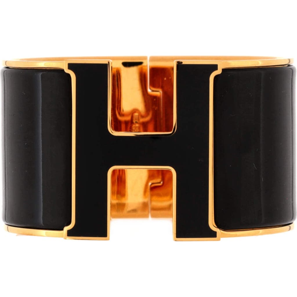 Pre-Owned Hermes Pre-Owned Hermes Clic H Bracelet Enamel Extra Wide