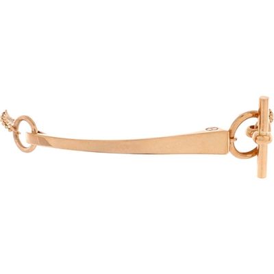 Pre-Owned Hermes Pre-Owned Hermes Clou de Forge Chain Bracelet 18K Rose Gold 