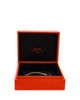 Pre-owned Hermes Pre-Owned HERMES Clou de Forge Chain Bracelet 18K Rose Gold with Pave Diamonds - 5