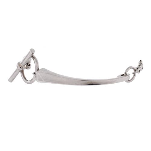 Pre-Owned Hermes Pre-Owned Hermes Clou de Forge Chain Bracelet Sterling Silver