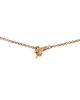 Pre-owned Hermes Pre-Owned HERMES Clou d'H Double Pendant Necklace 18K Rose Gold with Diamonds, 16.25 - 3