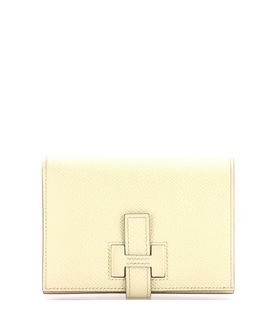 Pre-owned Hermes Pre-Owned HERMES Compact New H Passant Wallet Epsom