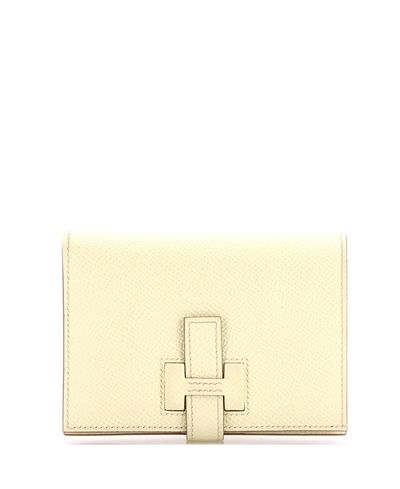 Pre-owned Hermes Pre-Owned HERMES Compact New H Passant Wallet Epsom