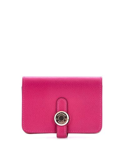 Pre-owned Hermes Pre-Owned HERMES Dogon Card Holder Evercolor