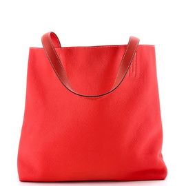 Pre-Owned Hermes Pre-Owned Hermes Double Sens Tote Clemence and Swift 45