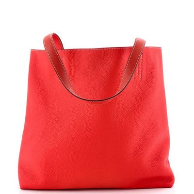 Pre-Owned Hermes Pre-Owned Hermes Double Sens Tote Clemence and Swift 45
