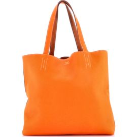 Pre-Owned Hermes Pre-Owned Hermes Double Sens Tote Clemence and Veau Sikkim 36