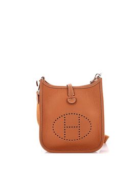 Pre-owned Hermes Pre-Owned HERMES Evelyne Leather Crossbody
