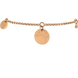 Pre-Owned Hermes Pre-Owned Hermes Ex-Libris Bracelet 18K Rose Gold with Diamond Small 