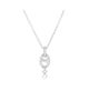 Pre-owned Hermes Pre-Owned HERMES Farandole Pendant Necklace 18K White Gold and Diamonds, 16 - 1