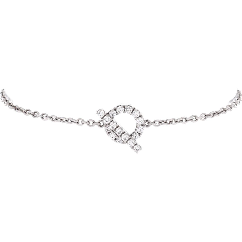 Pre-Owned Hermes Pre-Owned Hermes Finesse Bracelet 18K White Gold and Diamonds 
