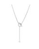 Pre-owned Hermes Pre-Owned HERMES Finesse Lariat Necklace 18K White Gold and Diamonds, 17.75 - 1