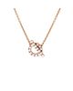 Pre-owned Hermes Pre-Owned HERMES Finesse Pendant Necklace 18K Rose Gold and Diamonds, 16 - 1