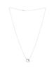 Pre-owned Hermes Pre-Owned HERMES Finesse Pendant Necklace 18K White Gold and Diamonds, 16 - 2