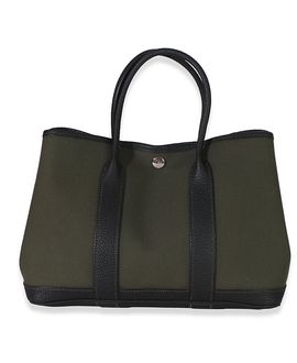 Pre-owned Hermes Pre-Owned HERMES Garden Party 30 Canvas Handbag