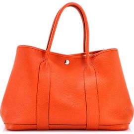 Pre-Owned Hermes Pre-Owned Hermes Garden Party Tote Leather with Printed