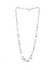 Pre-owned Hermes Pre-Owned HERMES Graduated Chaine D'Ancre Necklace Sterling Silver, 22 - 2