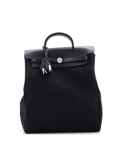 Pre-owned Hermes Pre-Owned HERMES Herbag A Dos Backpack Toile