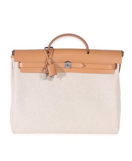 Pre-owned Hermes Pre-Owned HERMES Herbag Messenger 39 Canvas Handbag