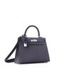 Pre-owned Hermes Pre-Owned HERMES Kelly 25 Handbag Bicolor Epsom with Palladium Hardware - 3