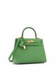 Pre-owned Hermes Pre-Owned HERMES Kelly 25 Handbag Green Epsom with Gold Hardware - 3