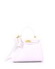 Pre-owned Hermes Pre-Owned HERMES Kelly 25 Handbag White Swift with Gold Hardware - 3