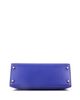 Pre-owned Hermes Pre-Owned HERMES Kelly 28 Handbag Blue Tadelakt with Gold Hardware - 5