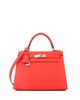 Pre-owned Hermes Pre-Owned HERMES Kelly 28 Handbag Orange Epsom with Palladium Hardware - 1