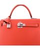 Pre-owned Hermes Pre-Owned HERMES Kelly 28 Handbag Orange Epsom with Palladium Hardware - 5